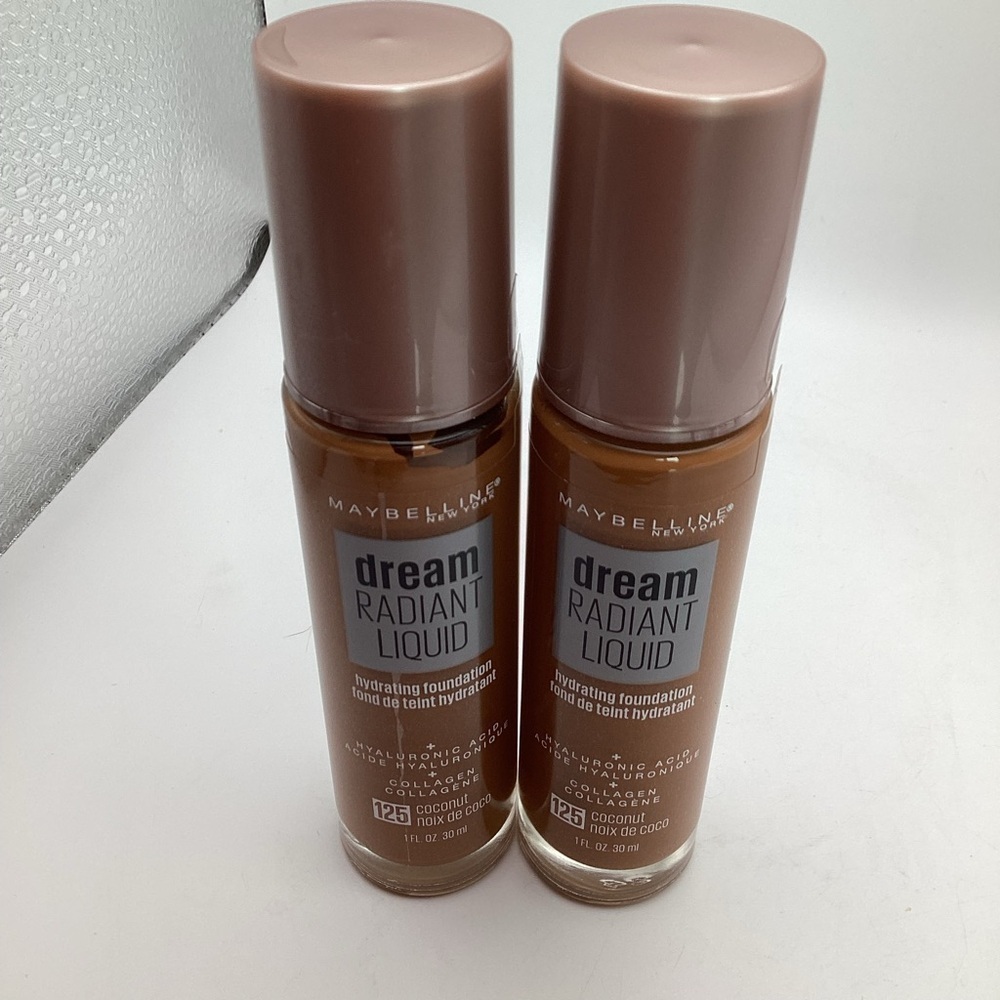 Maybelline Dream Radiant Hydrating Foundation #125 Coconut 2 pack